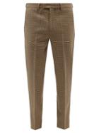 Barena Venezia - Capovae Houndstooth Wool Trousers - Mens - Brown Multi