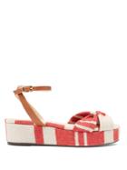 Castañer Angela Linen Flatform Sandals
