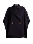 Matchesfashion.com See By Chlo - City Double Breasted Cape - Womens - Navy