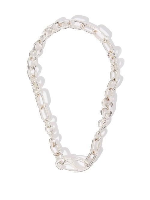 Matchesfashion.com Martine Ali - Damon Scrap Sterling-silver-dipped Necklace - Mens - Silver