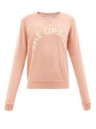 The Upside - Bondi Logo-print Cotton-jersey Sweatshirt - Womens - Pink