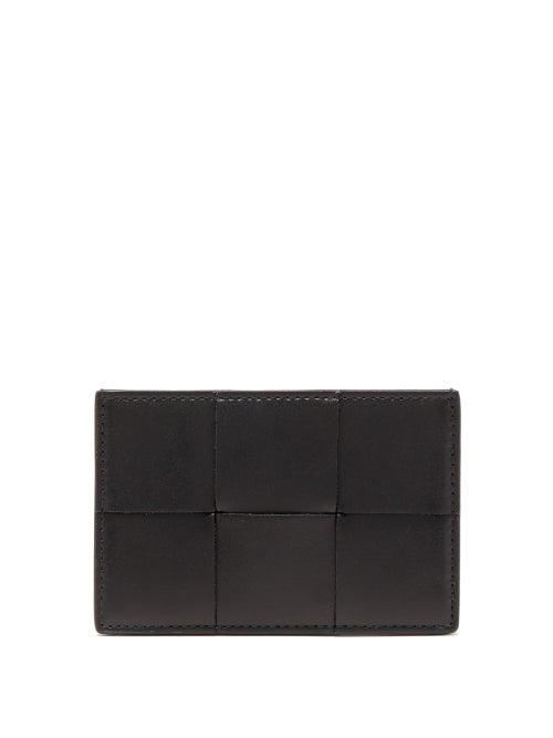Bottega Veneta - Cassette Intrecciato-leather Cardholder - Mens - Black