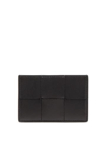 Bottega Veneta - Cassette Intrecciato-leather Cardholder - Mens - Black