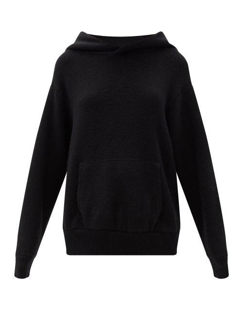 Matchesfashion.com Les Tien - Hooded Cashmere Sweater - Womens - Black