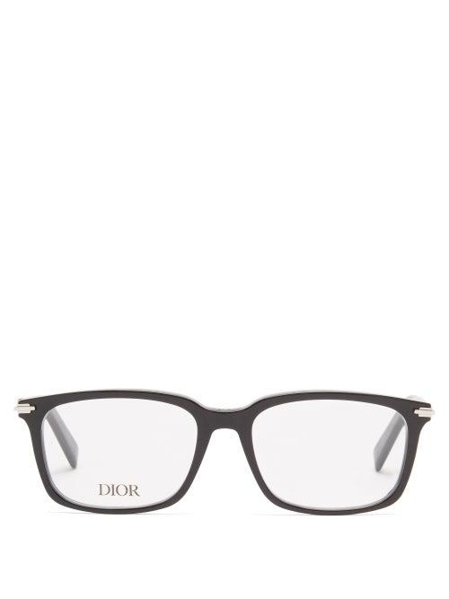 Matchesfashion.com Dior - Diorblacksuit Square Acetate Glasses - Mens - Black