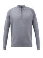 Kjus - Kulum Zip-neck Mid-layer Golf Sweater - Mens - Grey