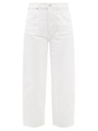 Citizens Of Humanity - Calista Cropped Barrel-leg Jeans - Womens - White
