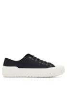 Matchesfashion.com Jil Sander - Exaggerated Sole Canvas Trainers - Mens - Black