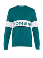 Matchesfashion.com Givenchy - Logo Cotton Sweater - Mens - Green White