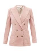 Ladies Rtw Bella Freud - Bianca Cotton-corduroy Suit Jacket - Womens - Light Pink