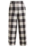 Matchesfashion.com Thom Browne - Sack Wide Leg Trousers - Womens - Navy White