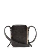 Matchesfashion.com Lutz Morris - Norman Mini Lizard-effect Leather Bag - Womens - Black