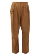 Matchesfashion.com Givenchy - High Rise Cotton Cargo Trousers - Womens - Brown