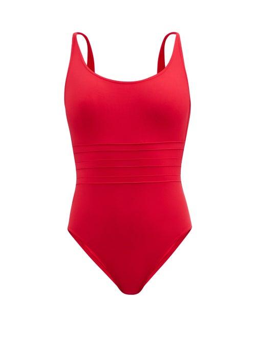 Ladies Beachwear Eres - Asia Panelled-front Swimsuit - Womens - Red