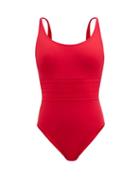 Ladies Beachwear Eres - Asia Panelled-front Swimsuit - Womens - Red