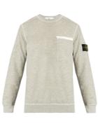 Stone Island Contrast-stitch Cotton-blend Sweatshirt