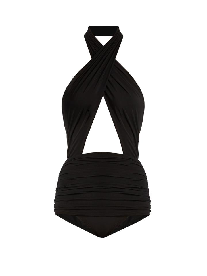 Norma Kamali Mio Halterneck Swimsuit