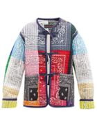 Matchesfashion.com La Fetiche - Janis Reversible Patchwork Cotton-bandana Jacket - Womens - Multi