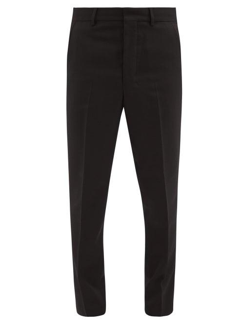 Matchesfashion.com Ami - Cotton-twill Carrot-leg Trousers - Mens - Black