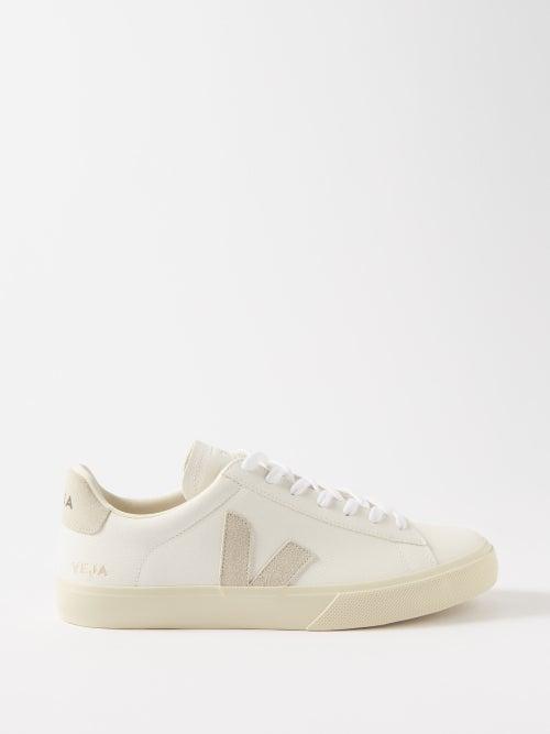 Veja - Campo Leather Trainers - Mens - White Grey