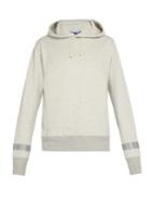 Junya Watanabe Reflective-trim Cotton-jersey Hooded Sweatshirt