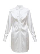 Matchesfashion.com Bottega Veneta - Ruched Satin Shirt - Womens - White