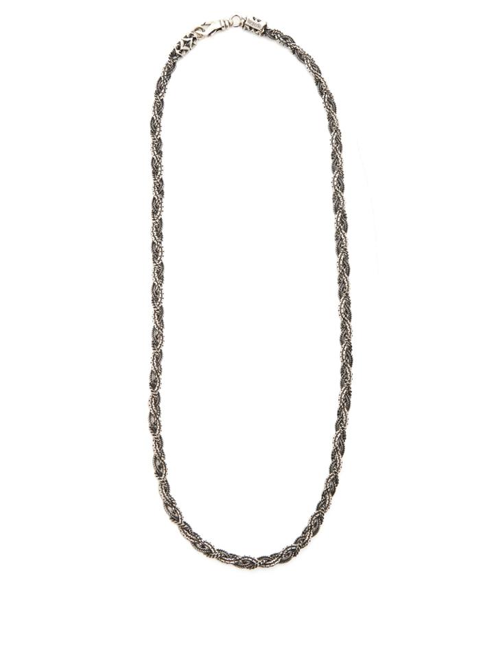 Emanuele Bicocchi Braided Sterling-silver Necklace