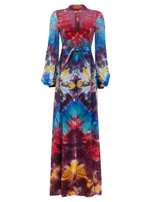 Matchesfashion.com Gabriela Hearst - Massey Tie-dye Gauze Gown - Womens - Multi