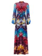 Matchesfashion.com Gabriela Hearst - Massey Tie-dye Gauze Gown - Womens - Multi