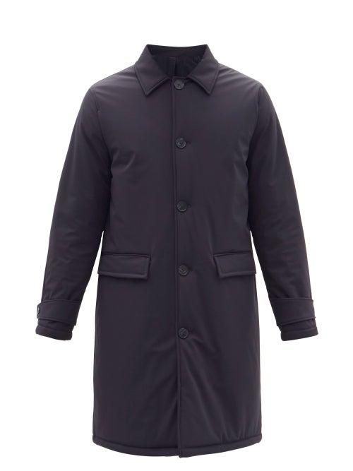 Mens Rtw Officine Gnrale - Aurel Collared Padded Technical Overcoat - Mens - Navy