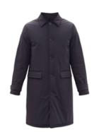 Mens Rtw Officine Gnrale - Aurel Collared Padded Technical Overcoat - Mens - Navy