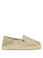 Mens Shoes Maneb - Hamptons Suede Espadrilles - Mens - Green
