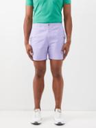 Polo Ralph Lauren - Classic-fit Logo-embroidered Cotton-blend Shorts - Mens - Purple