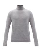 Mens Rtw Paul Smith - Roll-neck Merino-wool Sweater - Mens - Grey