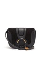 Matchesfashion.com See By Chlo - Hana Mini Leather And Suede Cross Body Bag - Womens - Black