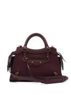 Matchesfashion.com Balenciaga - Neo Classic Small Leather Bag - Womens - Burgundy
