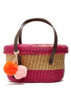 Sophie Anderson Serenella Striped Wicker Basket Bag
