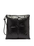 Matchesfashion.com Bottega Veneta - Padded-intrecciato Paper-leather Pouch - Mens - Black