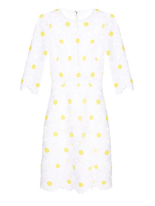 Dolce & Gabbana Margherite Macram-lace Half-sleeve Dress