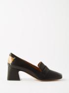 Maison Margiela - Four Stitches Leather Pumps - Womens - Black