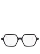 Matchesfashion.com Loewe - Hexagonal Acetate Glasses - Womens - Black