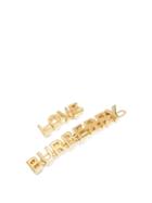 Matchesfashion.com Burberry - Love Burberry Hair Clips - Womens - Gold