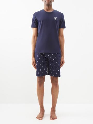 Polo Ralph Lauren - Logo-print Cotton Pyjama Set - Mens - Navy