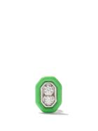 Era - Roma Diamond & 18kt White-gold Single Earring - Womens - Green