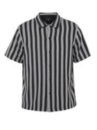 Matchesfashion.com Rag & Bone - Avery Striped Herringbone Cotton Twill Shirt - Mens - Black White