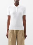 A.p.c. - Sibylle Cotton-blend Polo Shirt - Womens - White