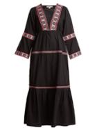 Matchesfashion.com Daft - Istanbul Geometric Pattern Web Dress - Womens - Black Multi