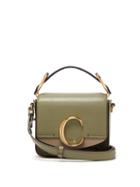 Matchesfashion.com Chlo - The C Mini Leather Cross Body Bag - Womens - Green Multi
