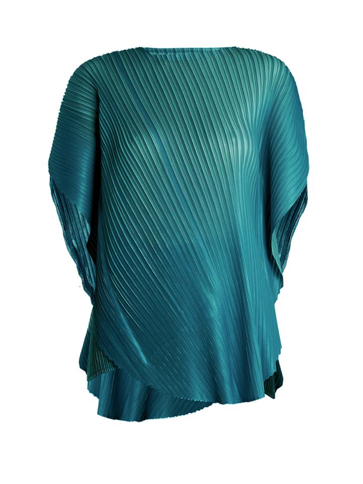 Pleats Please Issey Miyake Alt Leaves Pleated Asymmetric Top