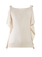 Matchesfashion.com Chlo - Ring Embellished Cotton Blend Top - Womens - Ivory